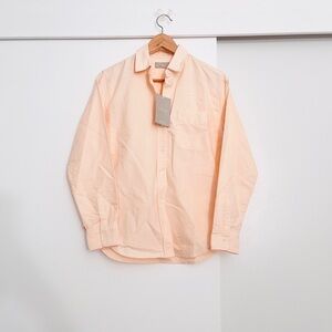 NWT Everlane Organic Cotton The Relaxed Oxford Button Shirt Color Apricot Size 2
